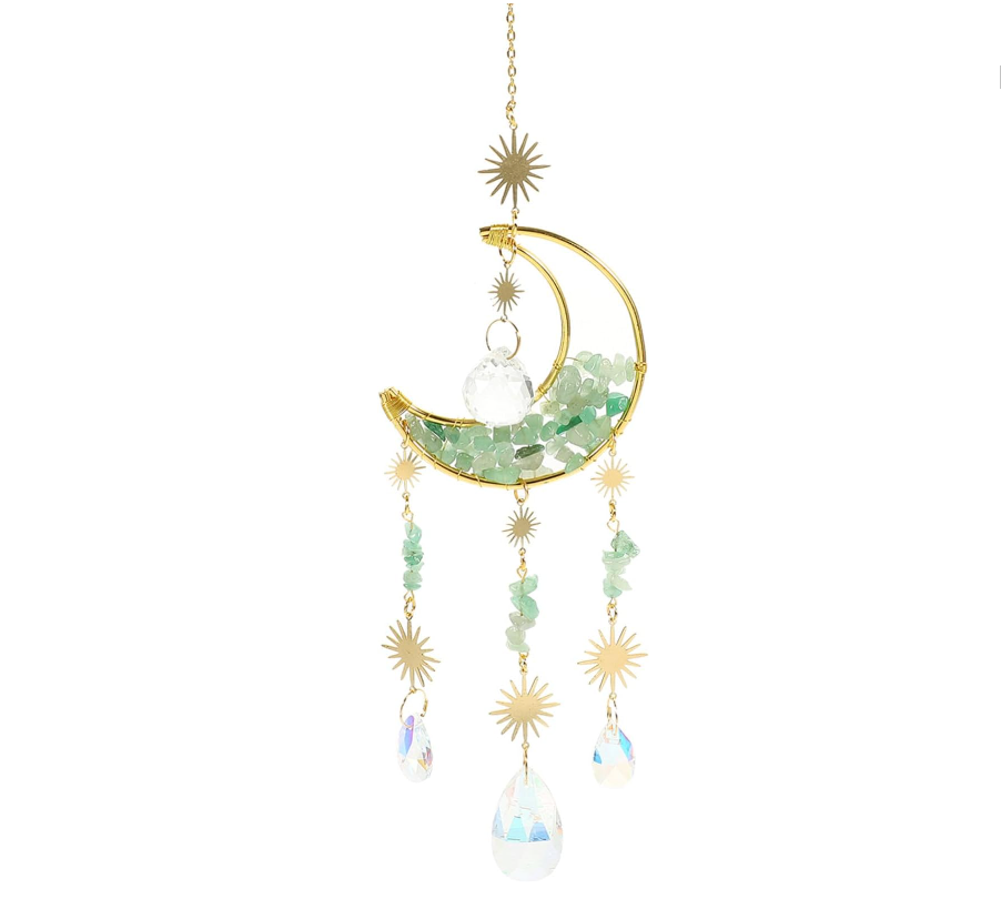 Aquamarine Crystal Wrapped Suncatcher