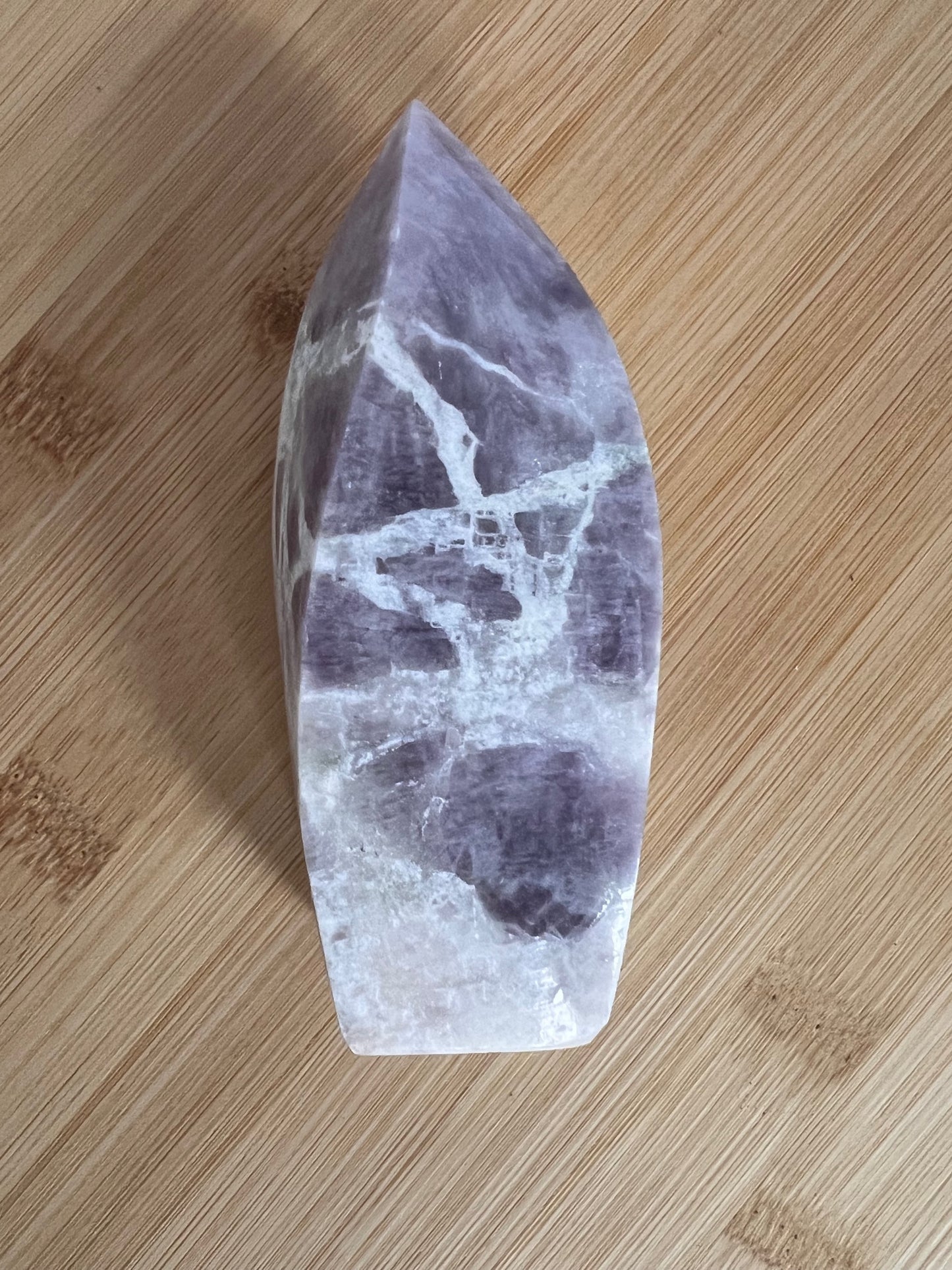 Polished Purple Calcite Tower - 300 Grams