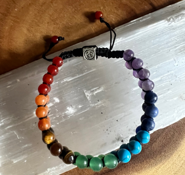 Double Layer Chakra Adjustable Bracelet